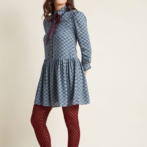 Miss Patina New Blue Long Sleeve Dress Size Small